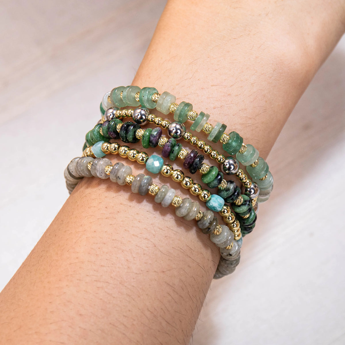 Wholesale Natural Stone Bracelet 5 Pieces Set | MOQ 1 | Hawson