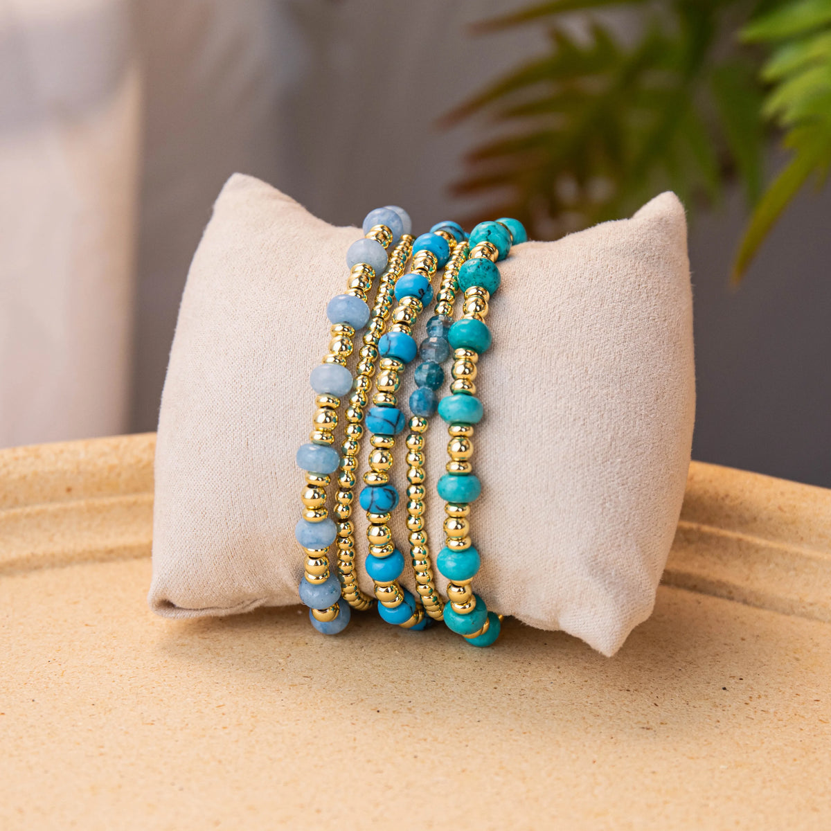 Wholesale Natural Stone Bracelet 5 Pieces Set | MOQ 1 | Hawson
