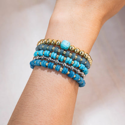Wholesale Natural Stone Bracelet 5 Pieces Set | MOQ 1 | Hawson