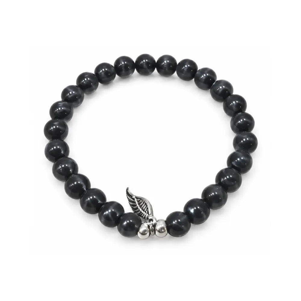 Wholesale Natural Stone Bracelet | Wing Charm | MOQ6 | HAWSON