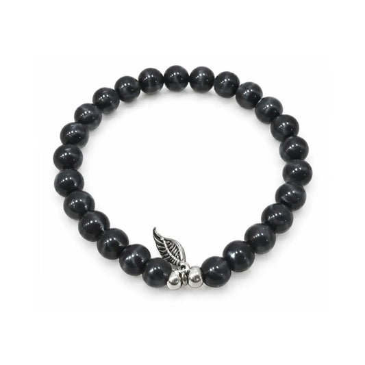 Wholesale Natural Stone Bracelet | Wing Charm | MOQ6 | HAWSON