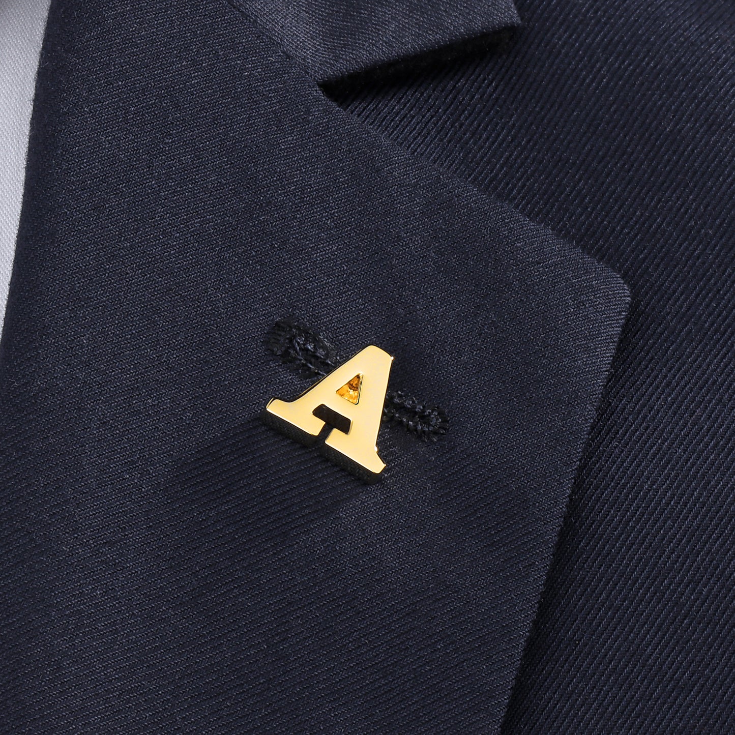 HAWSON Gold Color Initial Lapel Pin for Men