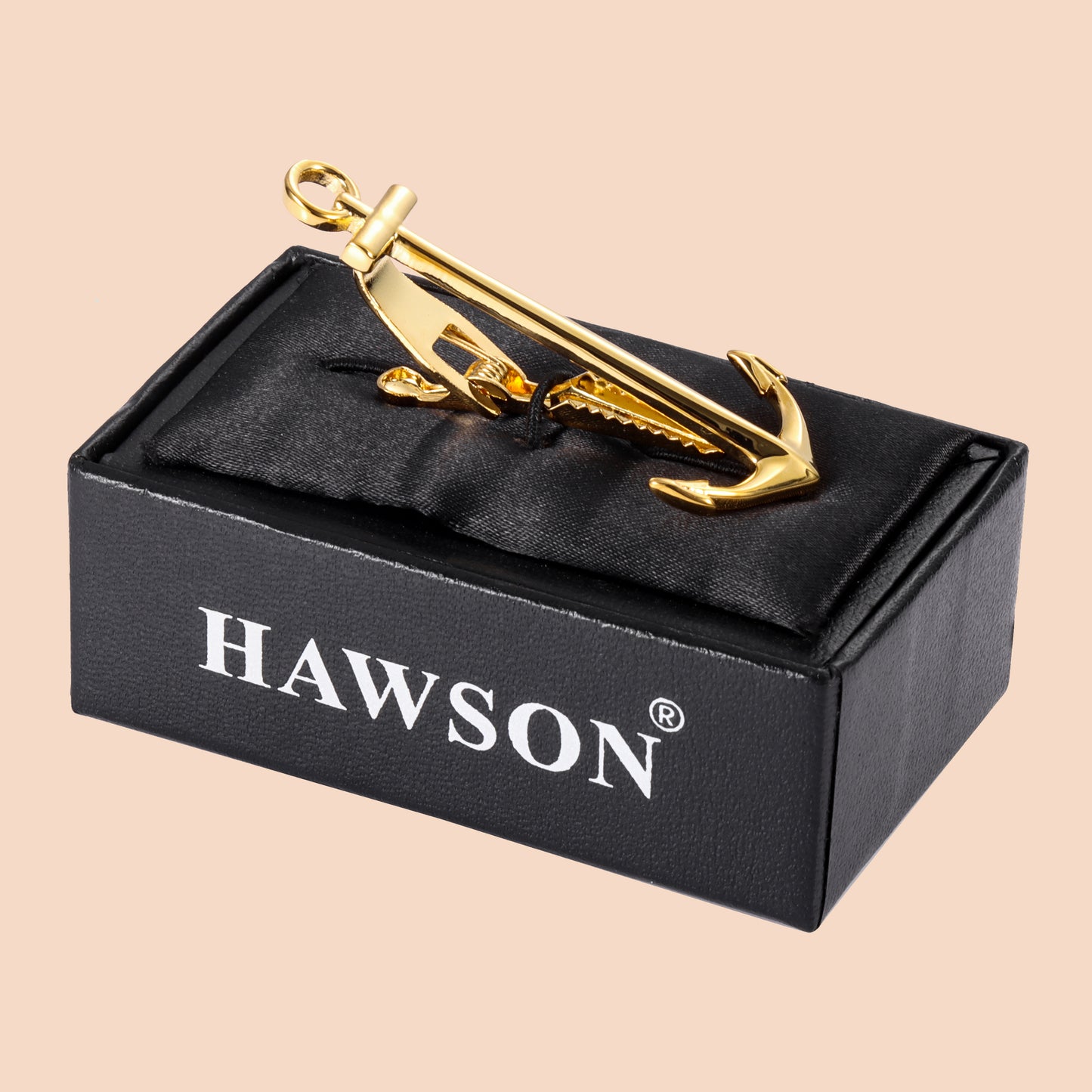 2.2 Inch Anchor Gold Tone Tie Clip