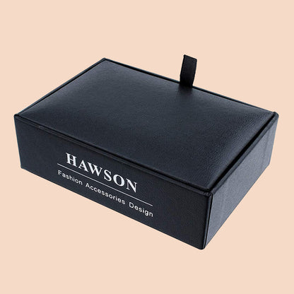 HAWSON Crystal Cufflinks and Studs Set for Men