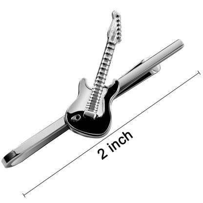 2 Inch Guitar Tie Clip for Skinny Tie