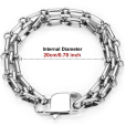 6-Piece Stainless Steel Chain Bracelet Set | Mixed Link Styles