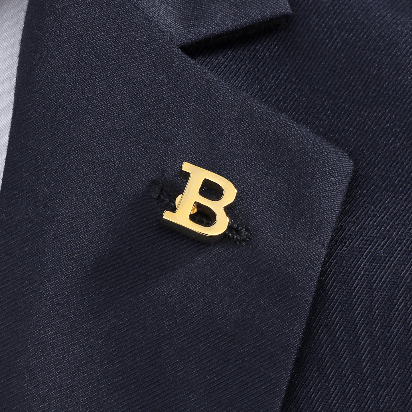 HAWSON Gold Color Initial Lapel Pin for Men