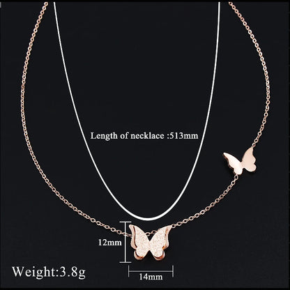 Rose Gold Pendant with Stainless Steel Chain | HAWSON