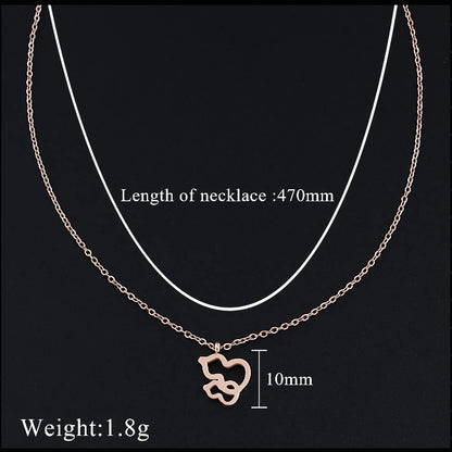 Rose Gold Pendant with Stainless Steel Chain | HAWSON
