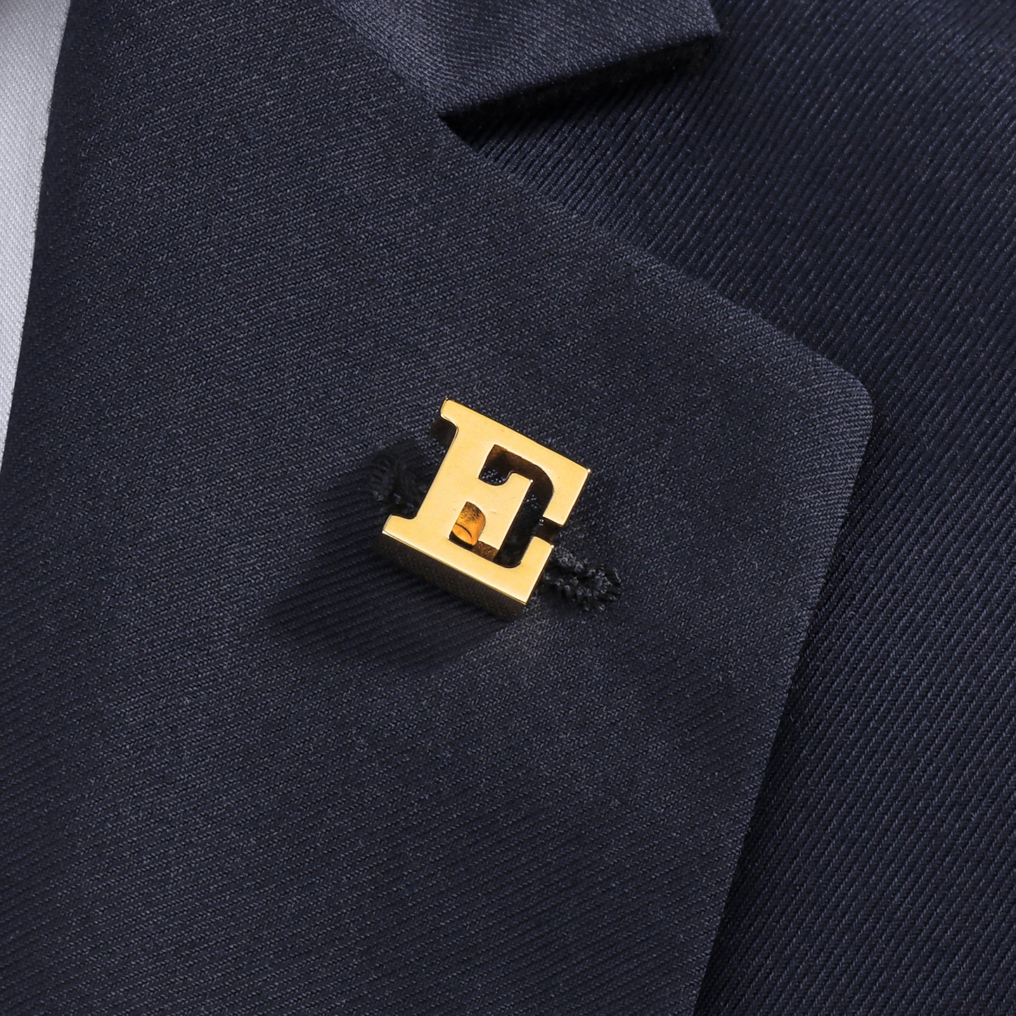 HAWSON Gold Color Initial Lapel Pin for Men