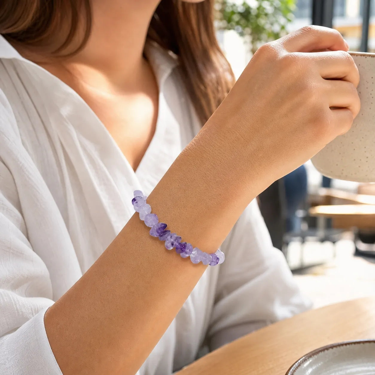 Natural Crystal Bracelet Collection | Amethyst & Rose Quartz Styles