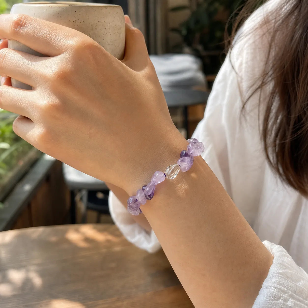 Natural Crystal Bracelet Collection | Amethyst & Rose Quartz Styles