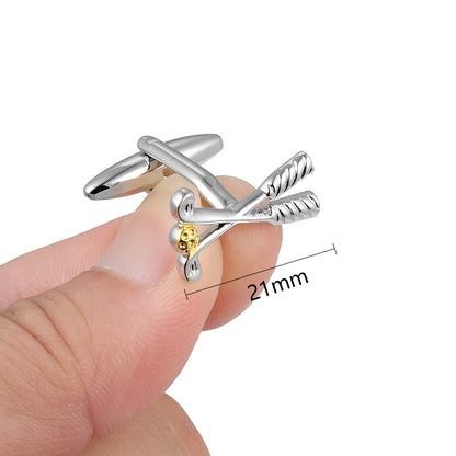 Golf club cufflinks for men