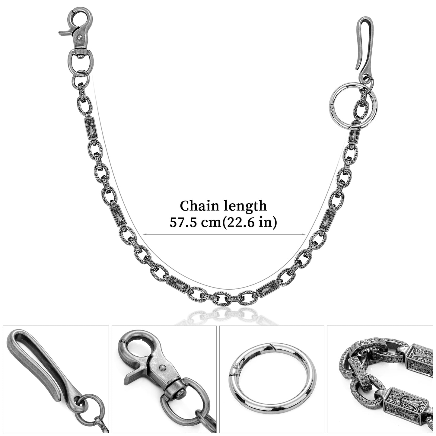 Metal Keychain Wallet Belt Chain for men women Waist Key Chain Wallet Jeans Hip-hop Pants