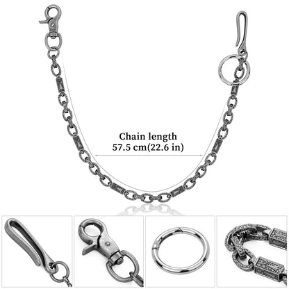 Metal Keychain Wallet Belt Chain for men women Waist Key Chain Wallet Jeans Hip-hop Pants