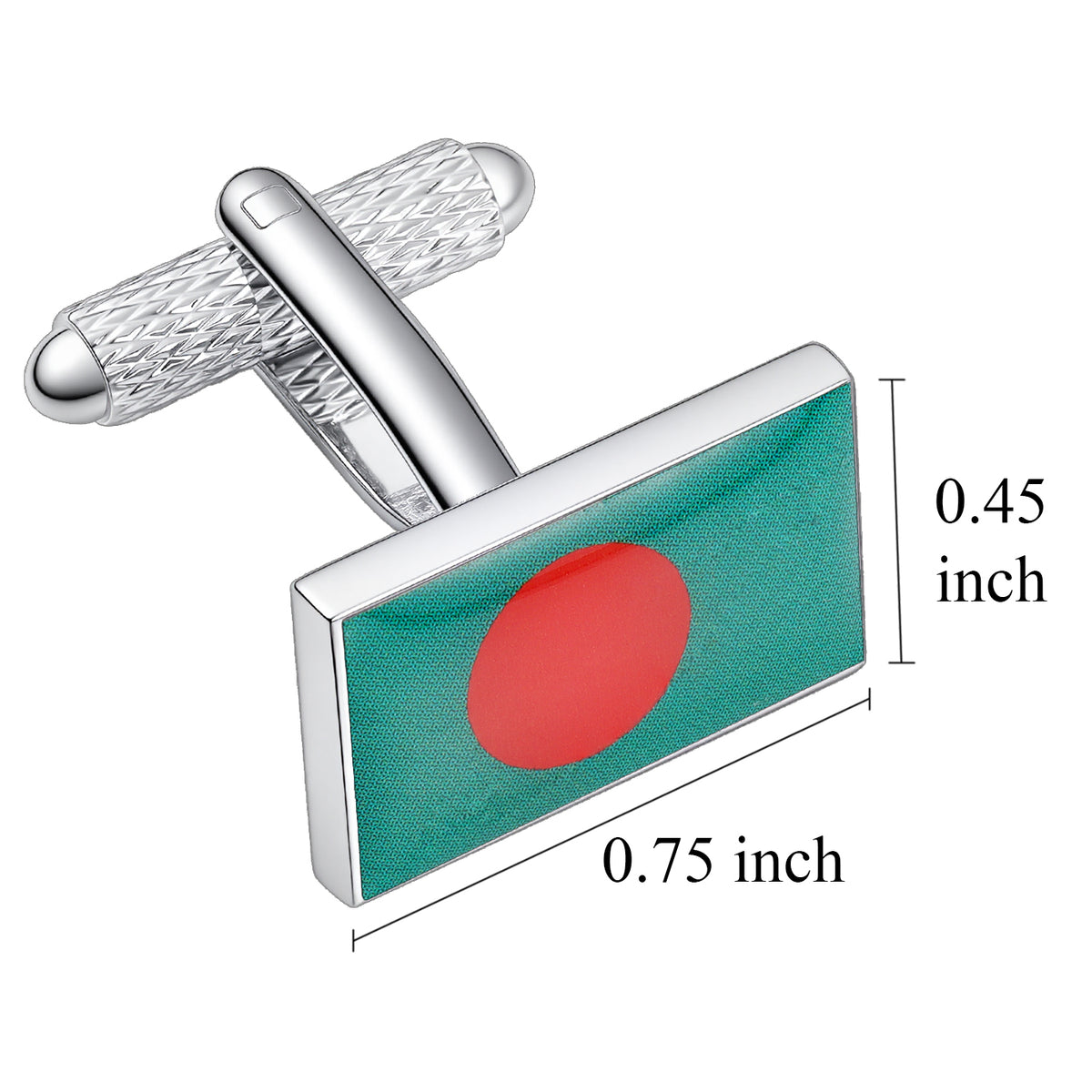 Bangladesh Flag Cufflinks, Enamel Cuff Links for Men Business Wedding Gift