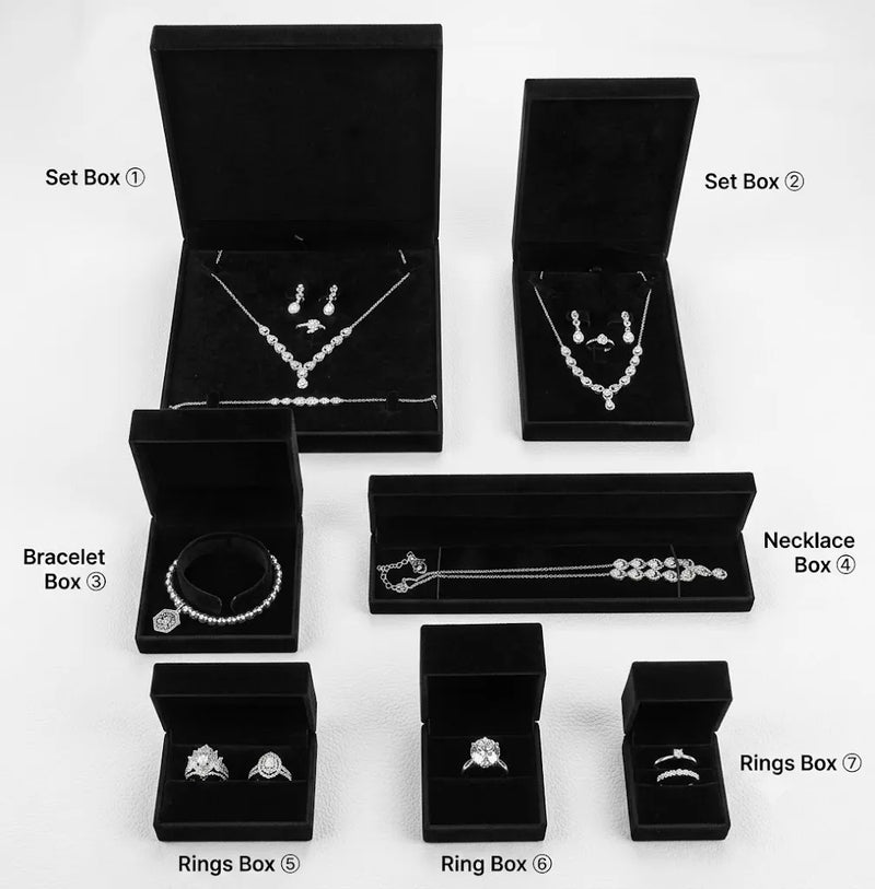 A luxury unboxing experience showing HAWSON cufflinks and accessories beautifully nestled in our premium black signature gift box, perfect for holiday gifting.