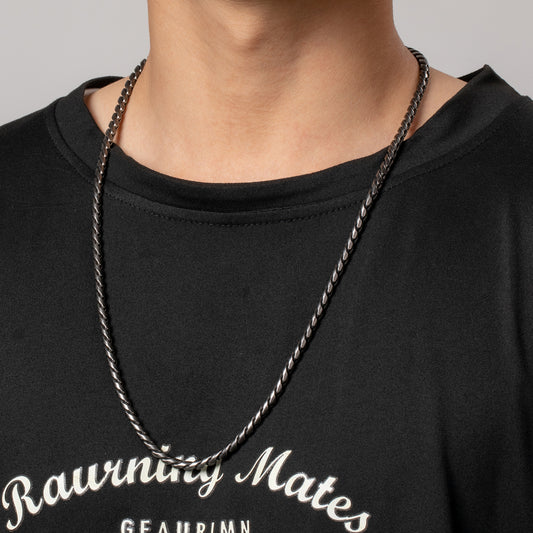 Male model wearing HAWSON's Vintage Hip Hop Chain