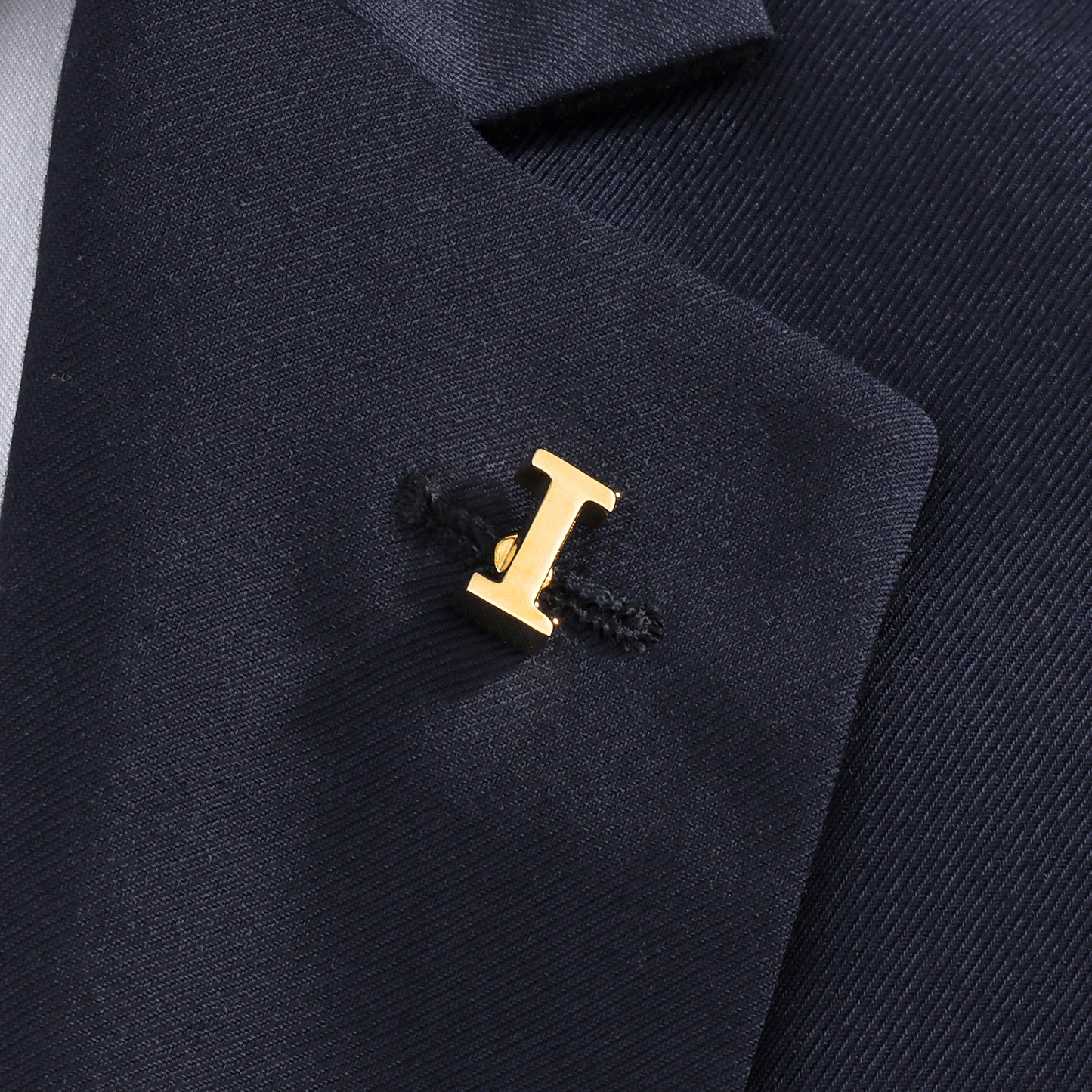 HAWSON Gold Color Initial Lapel Pin for Men