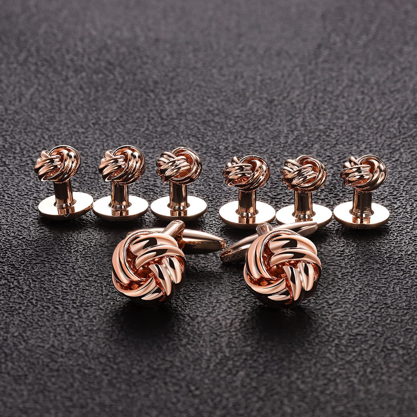 HAWSON Knot Cufflinks and Shirt Studs Set