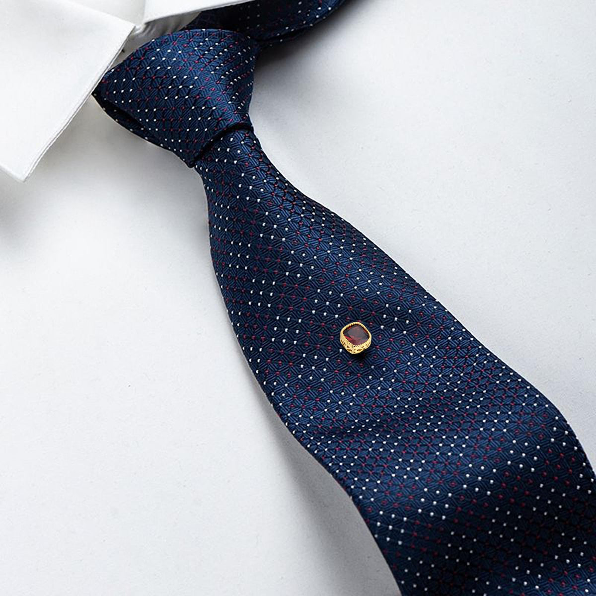 Subtle Tie Pin Tie Pins Tie Tacks for Men,Crystal Tie Pin with Chain,Wedding Business ...