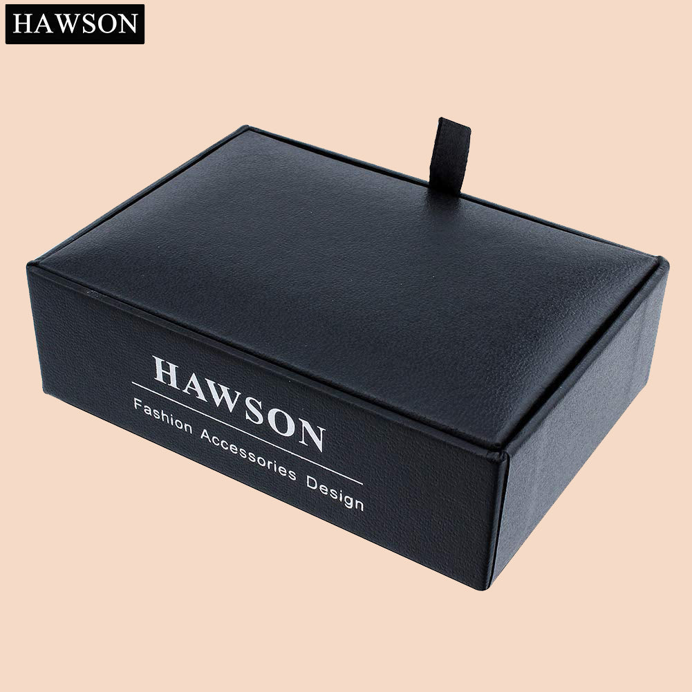 HAWSON Crystal Cufflinks and Studs Set for Men
