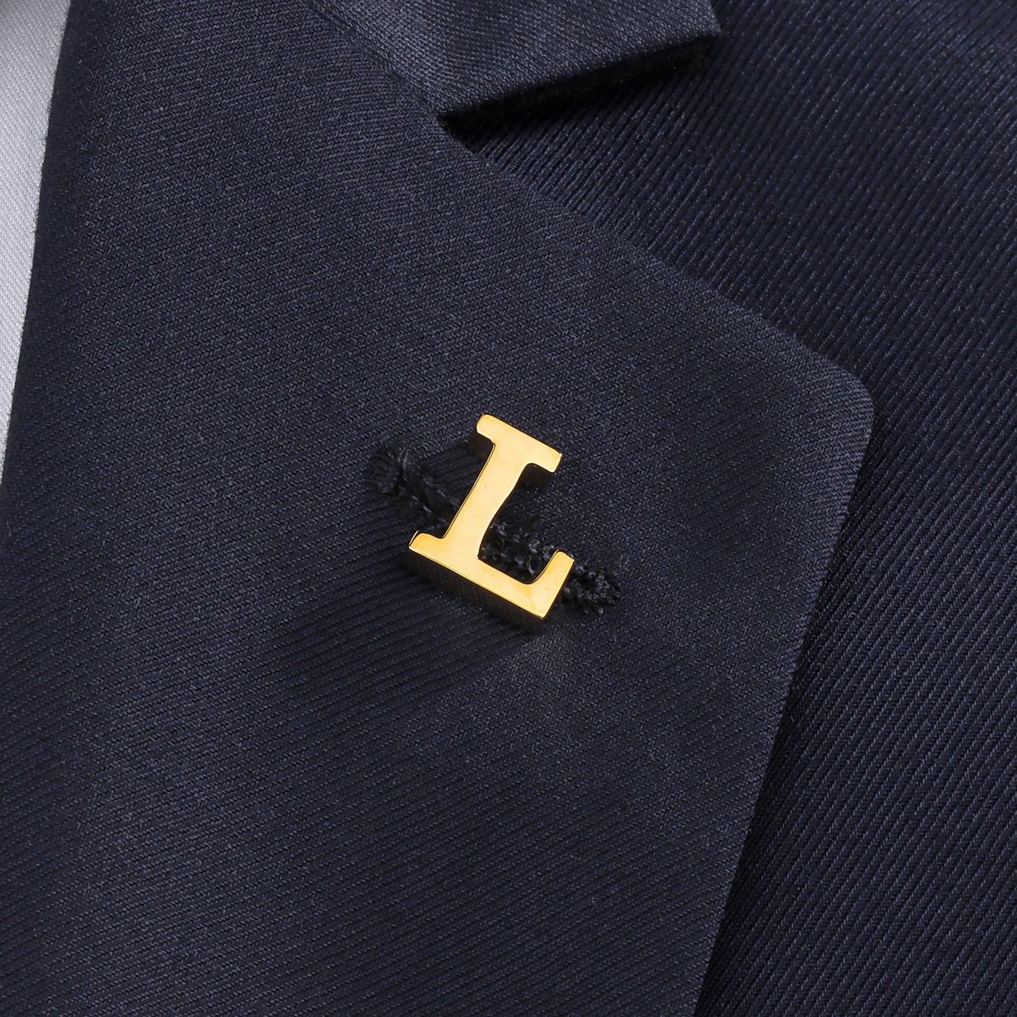 HAWSON Gold Color Initial Lapel Pin for Men