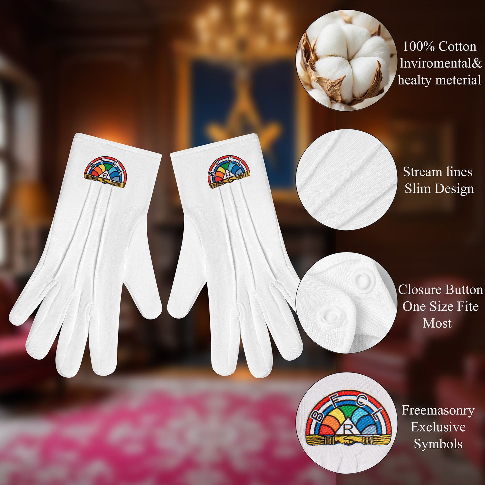 masonic iorg gloves one size fits most