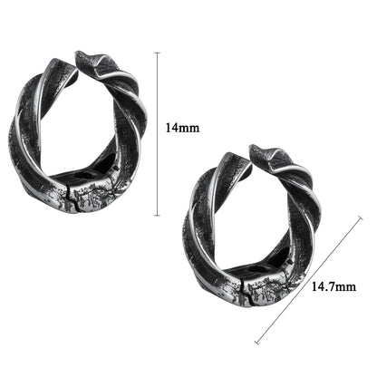 HAWSON Mobius Ear Cuff Size Guide (14x14.7mm) for Unpierced Ears