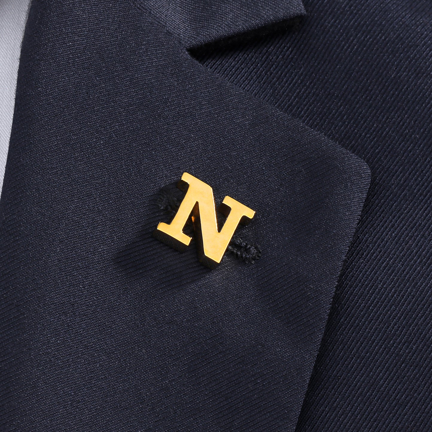 HAWSON Gold Color Initial Lapel Pin for Men