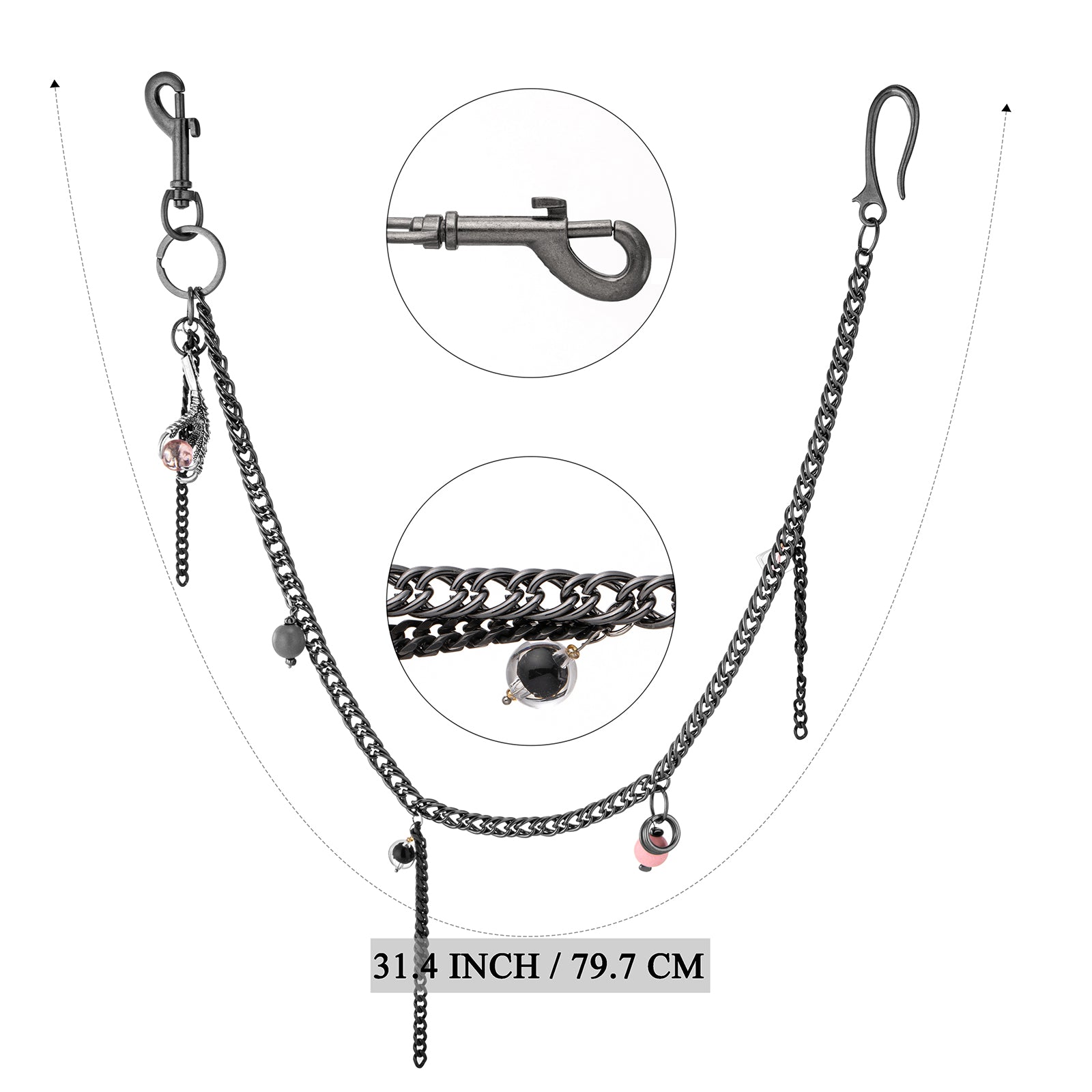 HAWSON 31.4-inch Heavy Duty Chain sizing guide with rivet detailing