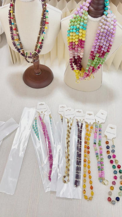 Wholesale Layered Gemstone Necklace Set | 3-Piece