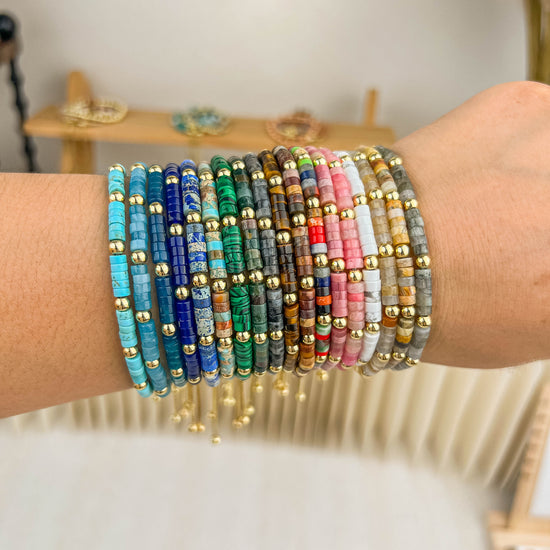 Wholesale 3-Piece 4mm Cylinder Bead Bracelet Set | MOQ 1 | Hawson