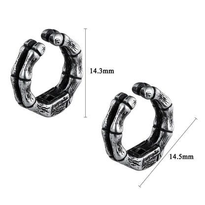 HAWSON Punk Bamboo Ear Cuff Size Guide (14.3x14.5mm) for Unpierced Ears
