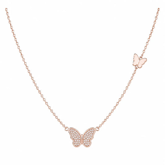 Rose Gold Pendant with Stainless Steel Chain | HAWSON
