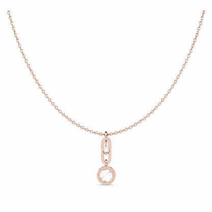 Rose Gold Pendant with Stainless Steel Chain | HAWSON