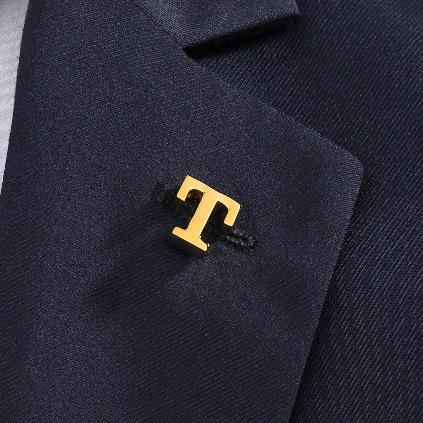 HAWSON Gold Color Initial Lapel Pin for Men