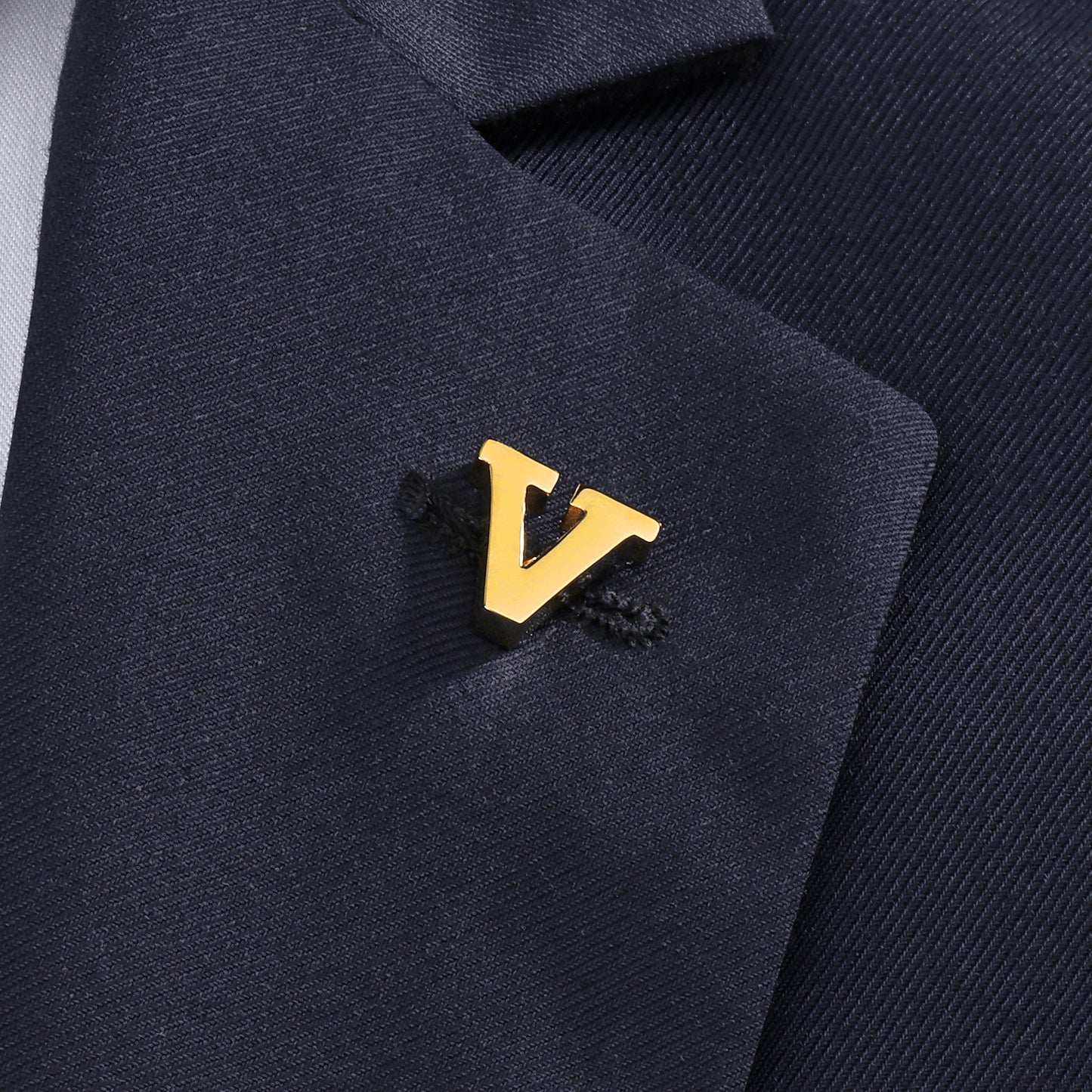 HAWSON Gold Color Initial Lapel Pin for Men