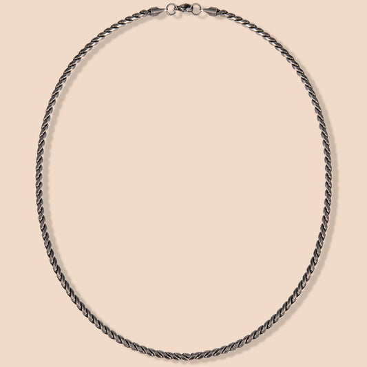 HAWSON Vintage Hip Hop Chain Necklace in stainless steel - authentic 90s rap jewelry style