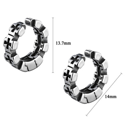 HAWSON Vintage Chain Hoop Ear Clip Size Guide (13.7x14mm) for Unpierced Ears