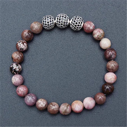 6Pcs Natural Stone Bead Bracelet Set | MOQ 1 Set