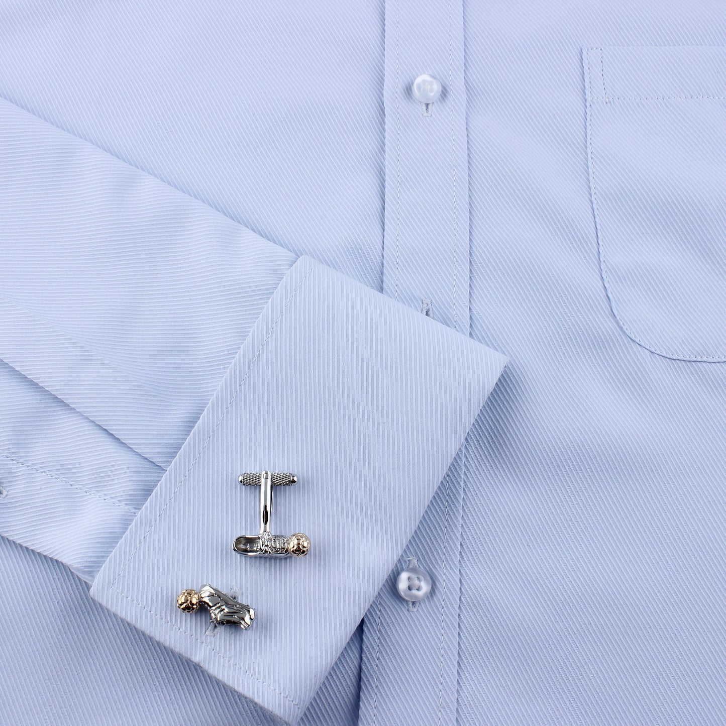 Cufflink strap effect