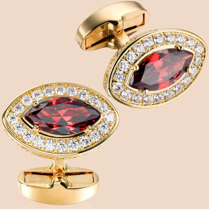 Sliver Zircon Cufflinks For Men's Jewelry One-Stop Shop