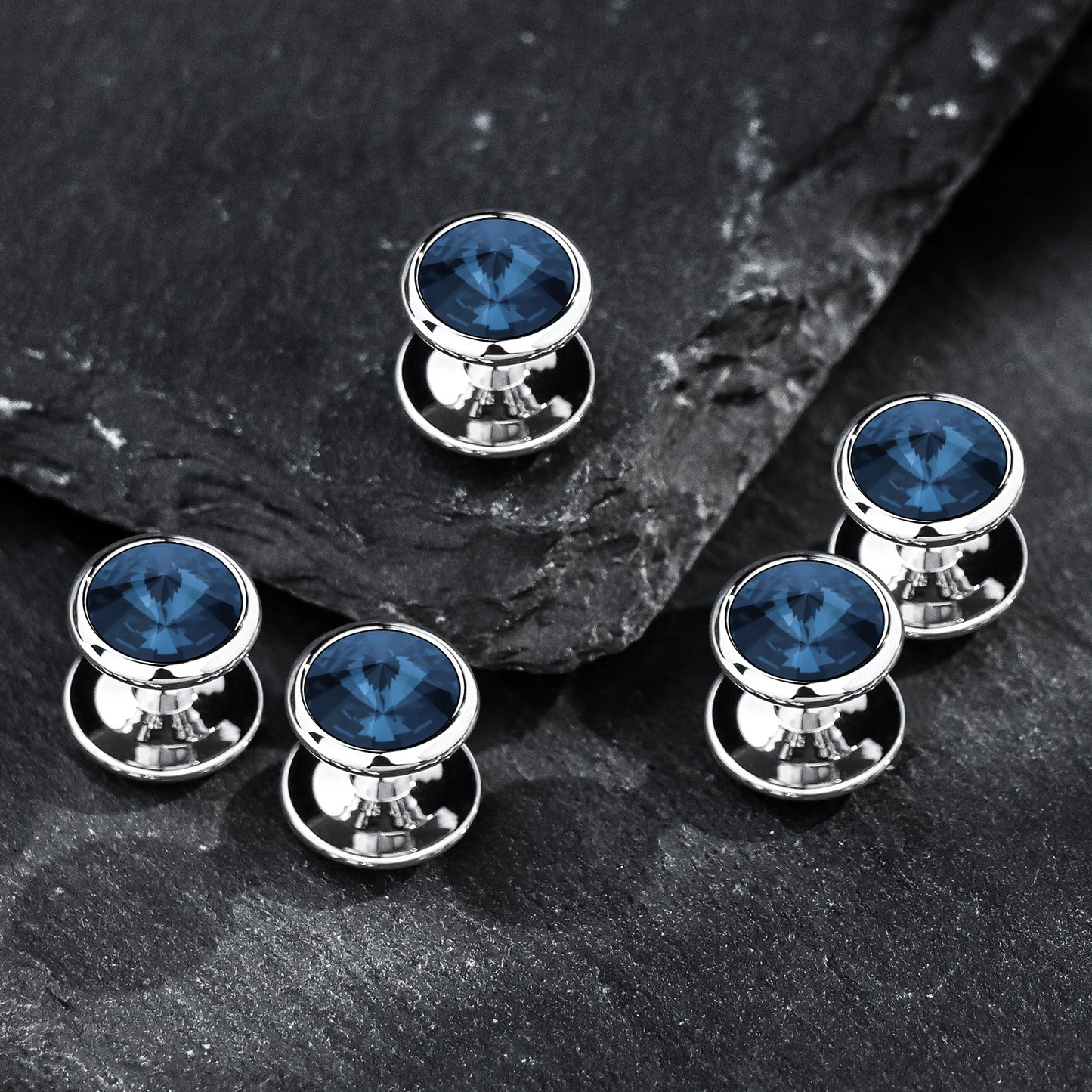 HAWSON Crystal Shirt Studs