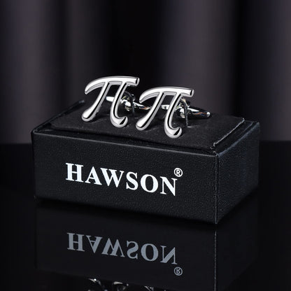 HAWSON Novelty π Cufflinks for Men