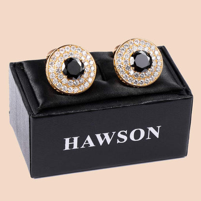 Noble Zircon Cufflinks for Men Charming Suit Accessories