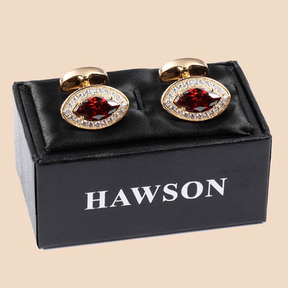 Sliver Zircon Cufflinks For Men's Jewelry One-Stop Shop