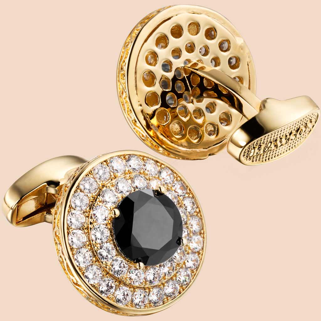 Noble Zircon Cufflinks for Men Charming Suit Accessories