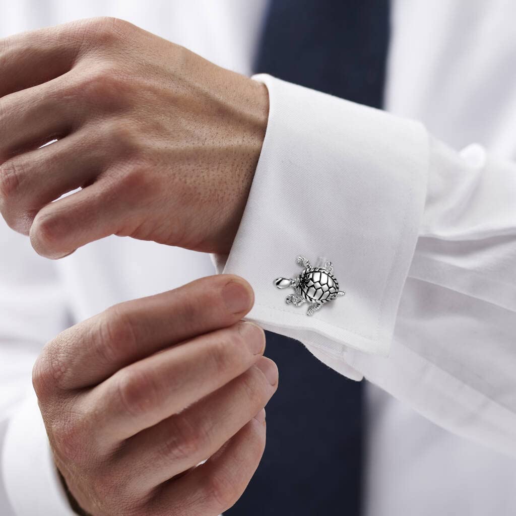 HAWSON Novelty Turtle Cufflinks for Men