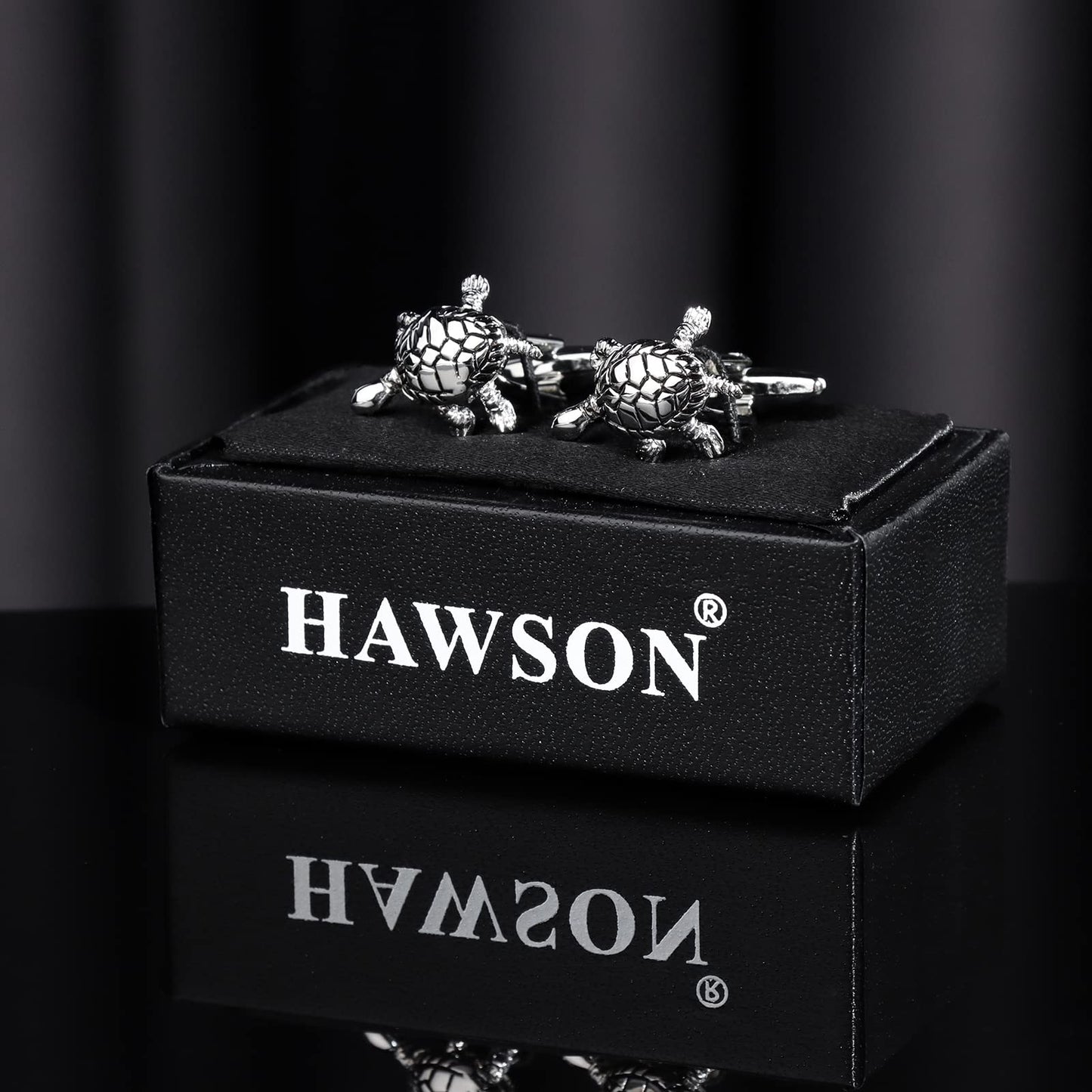 HAWSON Novelty Turtle Cufflinks for Men